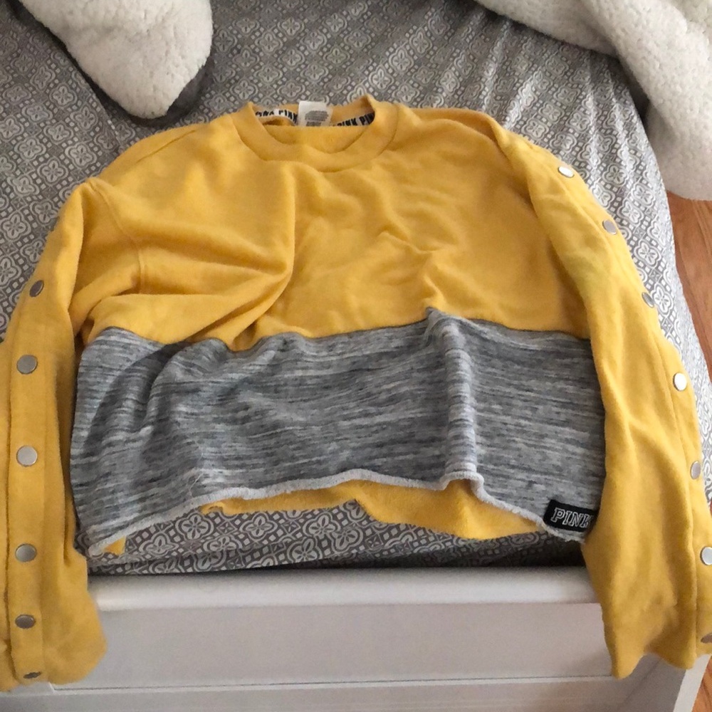 Pink crop top sweater